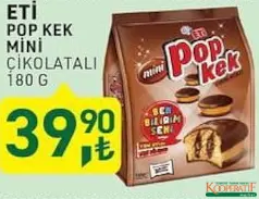 ETİ POP KEK MİNİ ÇİKOLATALI 180 G
